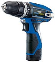 Draper Storm Force&#174; 10.8v Cordless Hammer Drill With Two Li-Ion Batteries