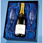 Branded Champagne & Glasses Set
