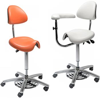 High grade Medi Saddle Chair with Pneumatic Foot Control