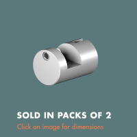 3.22 Picture Hook (sold in packs of 2) Satin Anodised Aluminium