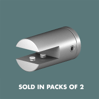 Wall Fixed Shelf Grips (sold in packs of 2) Satin Anodised Aluminium