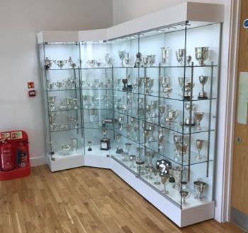 Quality Bespoke Fitted Trophy Cabinet for Colleges
