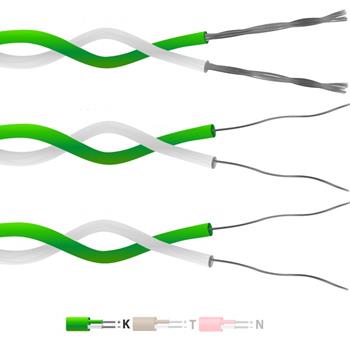Type K PFA Insulated Twin Twisted Pair Thermocouple Cable / Wire (IEC)