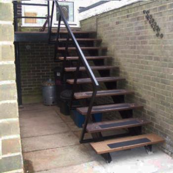 Cast Metal Fire Escape Stairs Repairs and Renovation