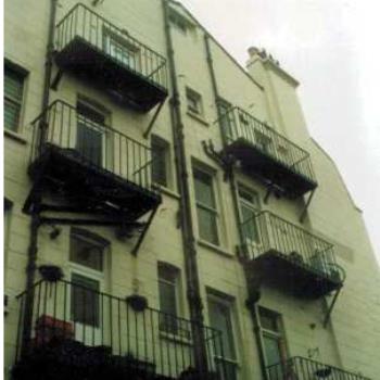 Steel Fire Escape Stairs Repaired