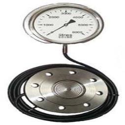 Model 28C  Remote Indicating Tank Contents Gauge with flush diaphragm for Food & Chemical Applications