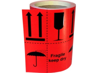 Fragile Keep Dry Shopping Labels