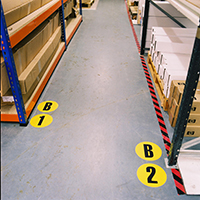 Warehouse Floor Identification Markers