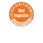 Next Inspection Due Month And Year Labels