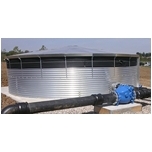 Galvanised Water Storage Tank with 0.75mm Butyl Liner 9 X 2