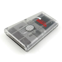 DUAL PURPOSE COMPUTER KEYBOARD BRUSH & SCREEN CLEANER IN FROSTED PLASTIC CASE -BLACK