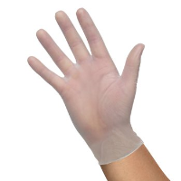 Vinyl Disposable Gloves - Clear - Powder Free. Next Day
