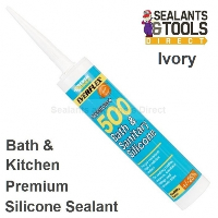 Everbuild 500 Bath and Kitchen Sanitary Silicone Sealant - Ivory