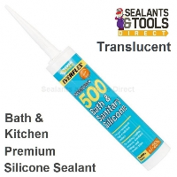 Everbuild 500 Bath and Kitchen Sanitary Silicone Sealant - Translucent