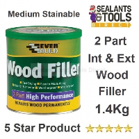 Everbuild 2 Part Wood Filler 1.4kg Medium Stainable