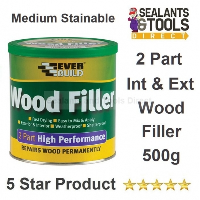 Everbuild 2 Part Wood Filler 500g Medium Stainable