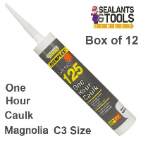 Everbuild 125 One Hour Caulk C3 Size Box of 12 - Magnolia