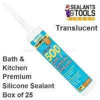 Everbuild 500 Silicone Sealant Box of 25 - Translucent