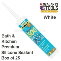 Everbuild 500 Silicone Sealant Box of 25 - White
