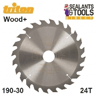 Triton 190mm 24T Construction Circular Saw Blade 30mm 577375