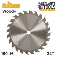 Triton 190mm 24T Construction Circular Saw Blade 16mm 417678