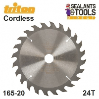 Triton 165mm 24T Cordless Construction Circular Saw Blade 20mm 571712