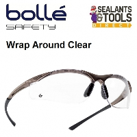 Bolle Wrap Around Contour Safety Glasses Clear - Contpsi 