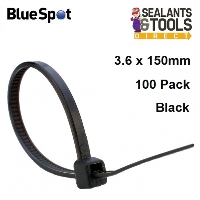 Blue Spot Cable Ties 3.6 x 150mm Black 100 Pack 40055