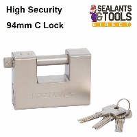 Fort Knox High Security 94mm Shutter C Lock Padlock 77034