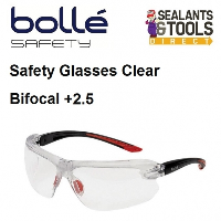 Bolle IRI-s Safety Glasses Clear Bifocal Reading Area +2.5