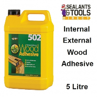 Everbuild 502 All Purpose Weatherproof Wood Adhesive 5 Litre WOOD5