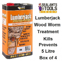 Everbuild Lumberjack Woodworm Killer 5 Litre Box of 4