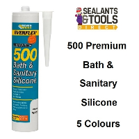 Everbuild 500 Coloured Bath Kitchen Sanitary Silicone Sealant