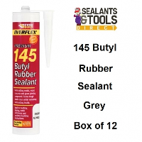 Everbuild 145 Butyl Rubber Sealant C3 Grey Box of 12