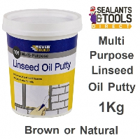 Everbuild 101 Multi Purpose Linseed Oil Putty Metal and Wood 1kg