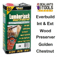 Everbuild Lumberjack Wood Preserver 5 Litre - Golden Chestnut LJGC05