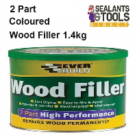 Everbuild 2 Part Coloured Wood Filler 1.4kg 8 Colours