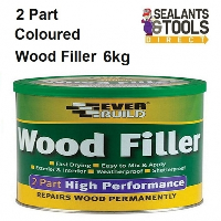 Everbuild 2 Part Coloured Wood Filler Pine 6kg 2PPINE6