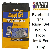 Everbuild 705 Rapid Set Tile Mortar Adhesive 10Kg RAPID10