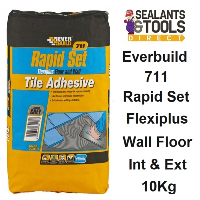 Everbuild 711 Rapid Set FlexiPlus Tile Mortar Adhesive 10Kg RSPLUS10