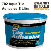 Everbuild 702 Aqua Plus Water Resistant Tile Adhesive 5 Litre RES05