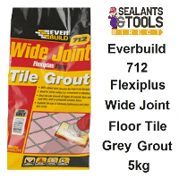 Everbuild 712 Flexiplus Wide Joint Floor Tile Grout 5Kg Grey WJGPLUS05