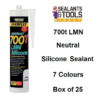 Everbuild 700T Low Mod Coloured Silicone Sealant C3 box of 25