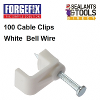 ForgeFix Door Bell Wire Cable Clips Box of 100 FCCBW