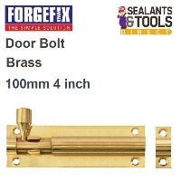Forgefix Brass Sliding Door Barrel Bolt 100mm 4 inch FGEDBLTBR4