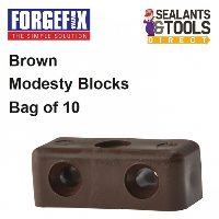 Forgefix Modesty Blocks Brown Pack of 10