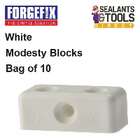 Forgefix Modesty Blocks White Pack of 10