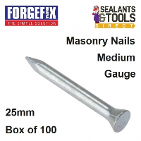 ForgeFix Masonry Nails 3.0 x 25mm MN325 Box of 100