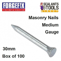 ForgeFix Masonry Nails 3.0 x 30mm MN330 Box of 100 