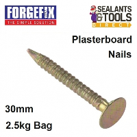 ForgeFix Plasterboard Nails 30mm Ring Nail 2.5kg Bag 212NLPN30ZYP
